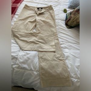 Corduroy wide ankle pants.